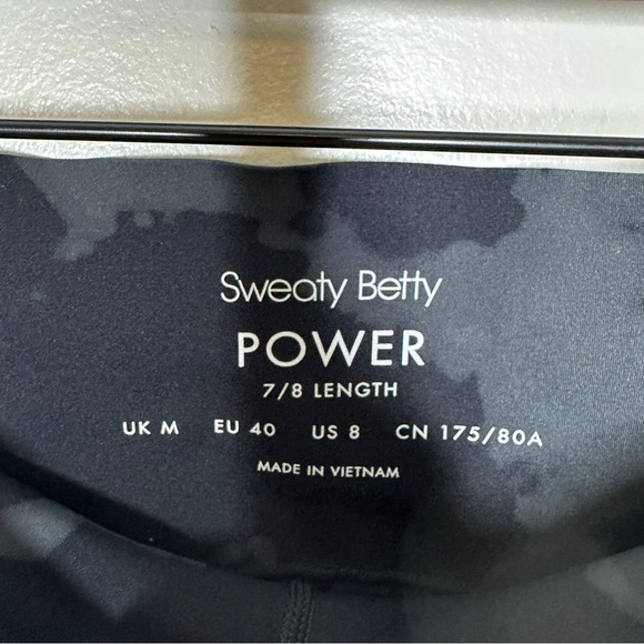 Sweaty Betty Power 7/8 Length Black Fade Print Legging Womens 8 - Picture 5 of 5